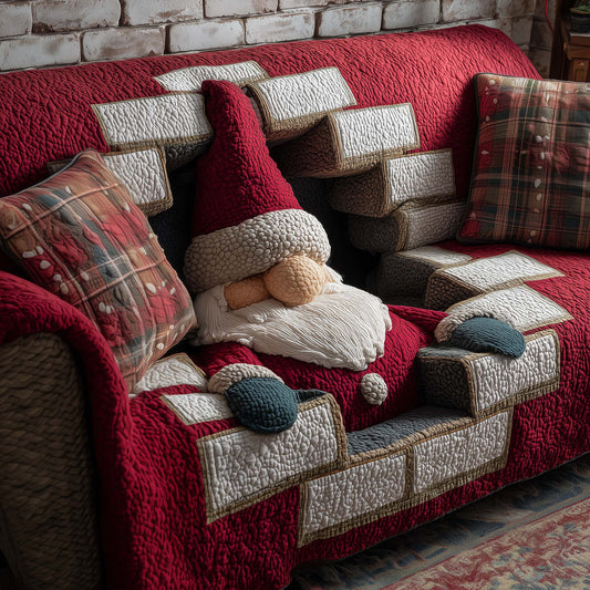 Holly Jolly Quilted Sofa Cover GFTOTP14352