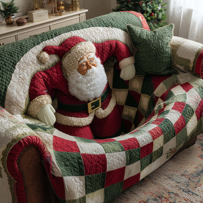 Holly Jolly Quilted Sofa Cover GFTOTP14354