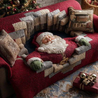 Holly Jolly Quilted Sofa Cover GFTOTP14355