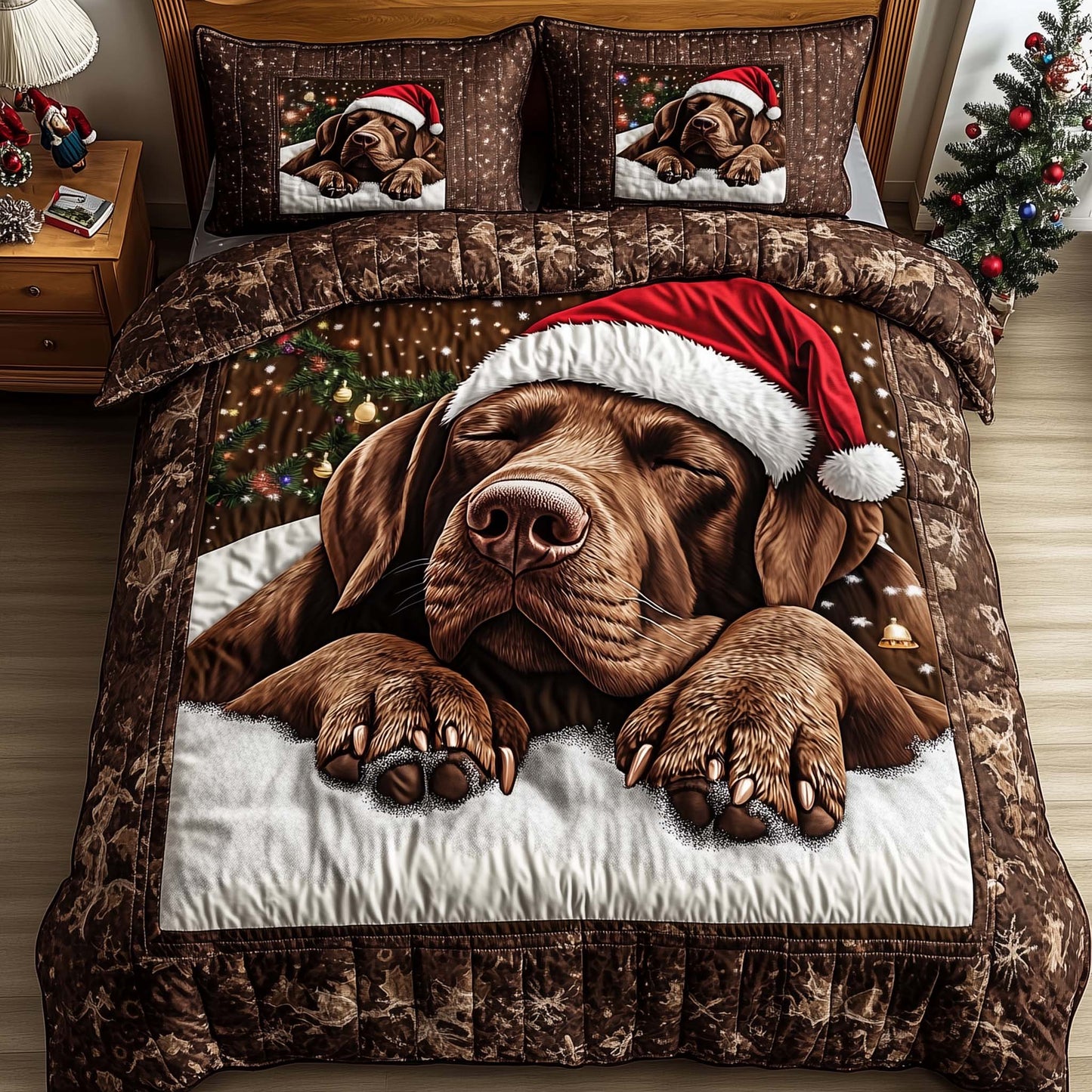 Yuletide Labrador Duvet Cover Set GFTOTP14366