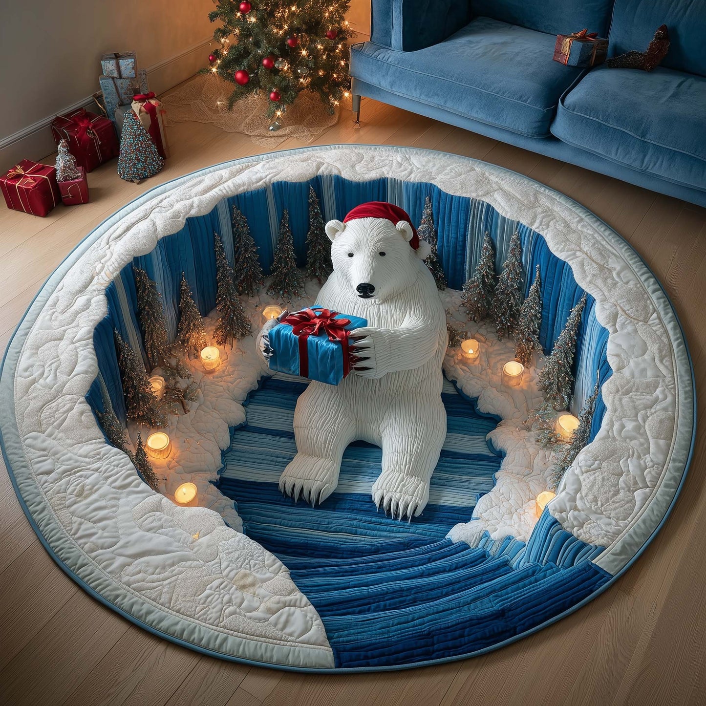 Polar Project Quilted Round Mat GFTOTP14375