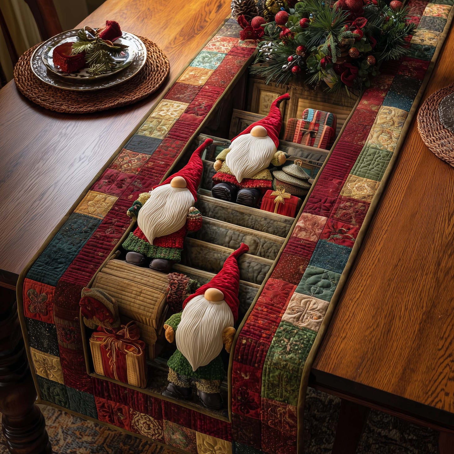 Jolly Workshop Quilted Table Runner GFTOTP14407