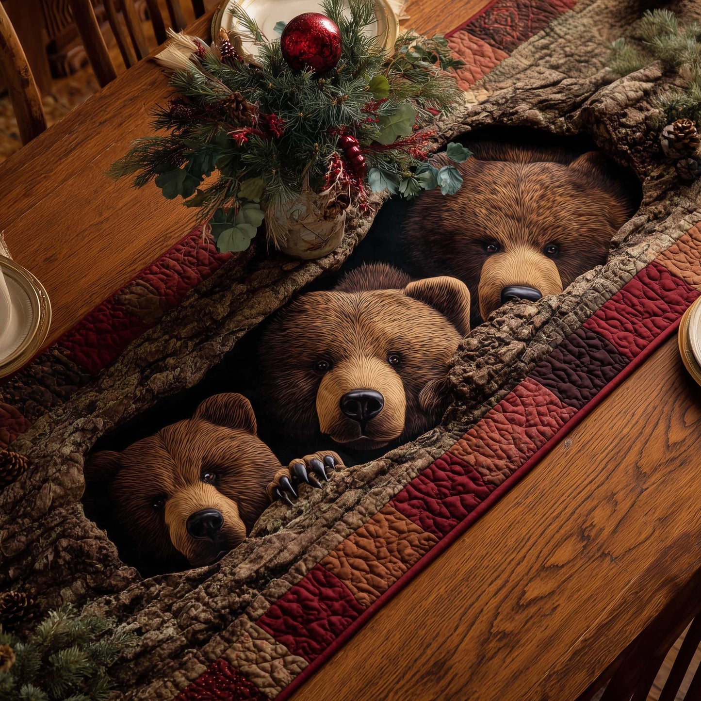 Woodland Wanderer Quilted Table Runner GFTOTP14418