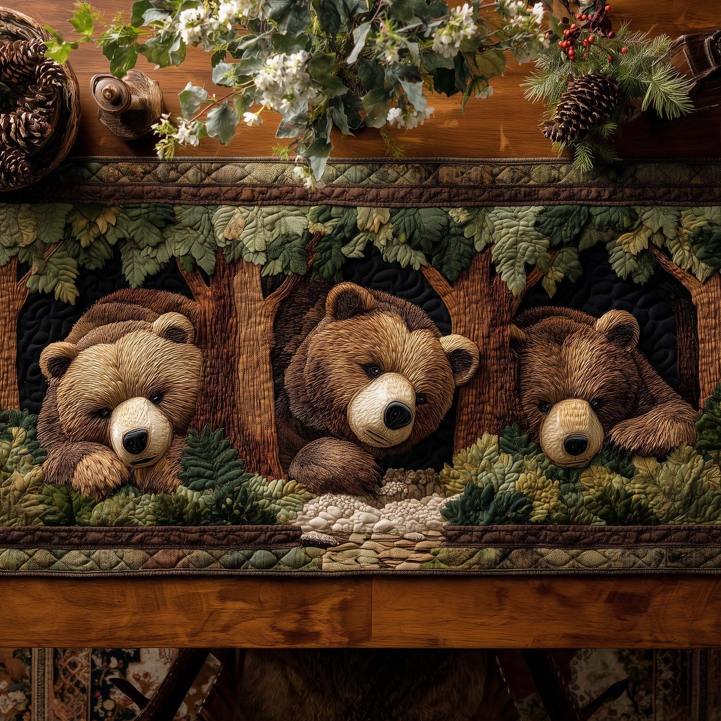 Woodland Wanderer Quilted Table Runner GFTOTP14419