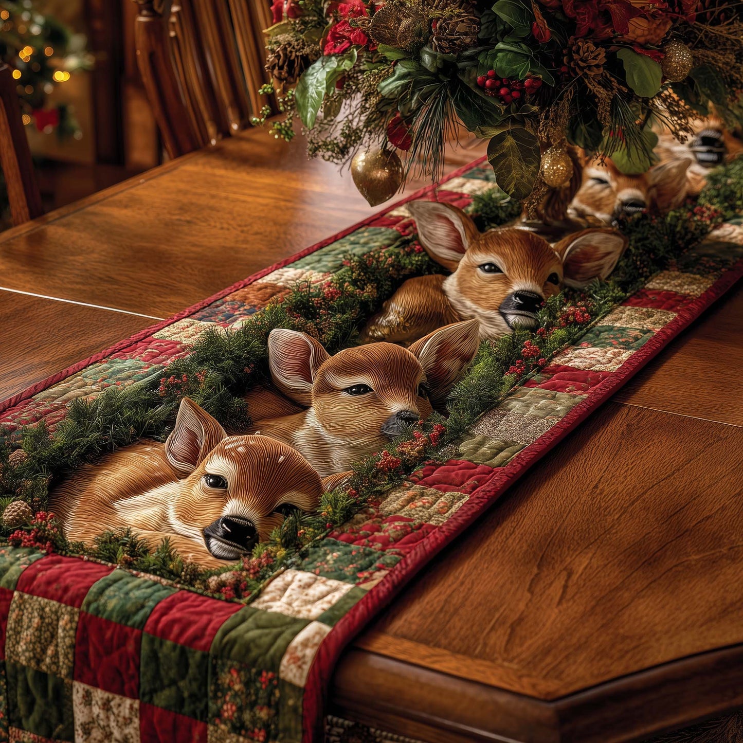 Woodland Grace Quilted Table Runner GFTOTP14437