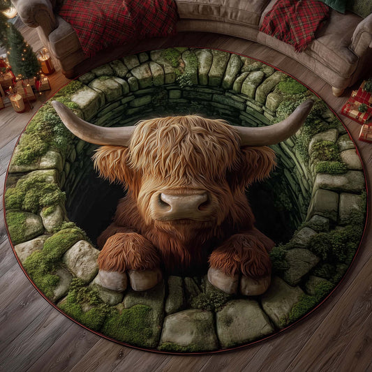 Rustic Homestead Quilted Round Mat GFTOTP14454