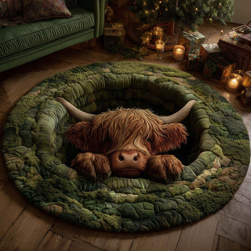 Rustic Homestead Quilted Round Mat GFTOTP14455