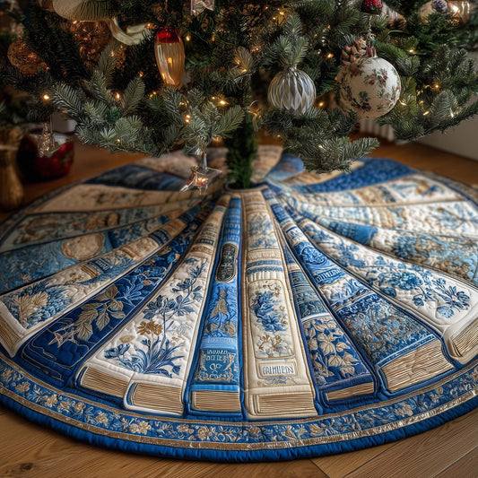 Bookish Holiday Quilted Tree Skirt GFTOTP14472