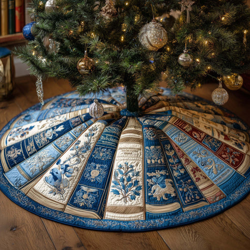 Bookish Holiday Quilted Tree Skirt GFTOTP14473