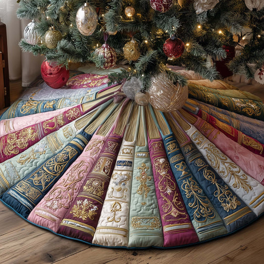 Bookish Holiday Quilted Tree Skirt GFTOTP14474