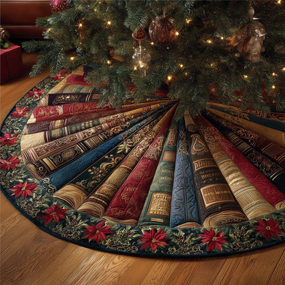 Bookish Holiday Quilted Tree Skirt GFTOTP14476