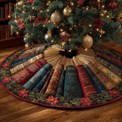 Bookish Holiday Quilted Tree Skirt GFTOTP14477