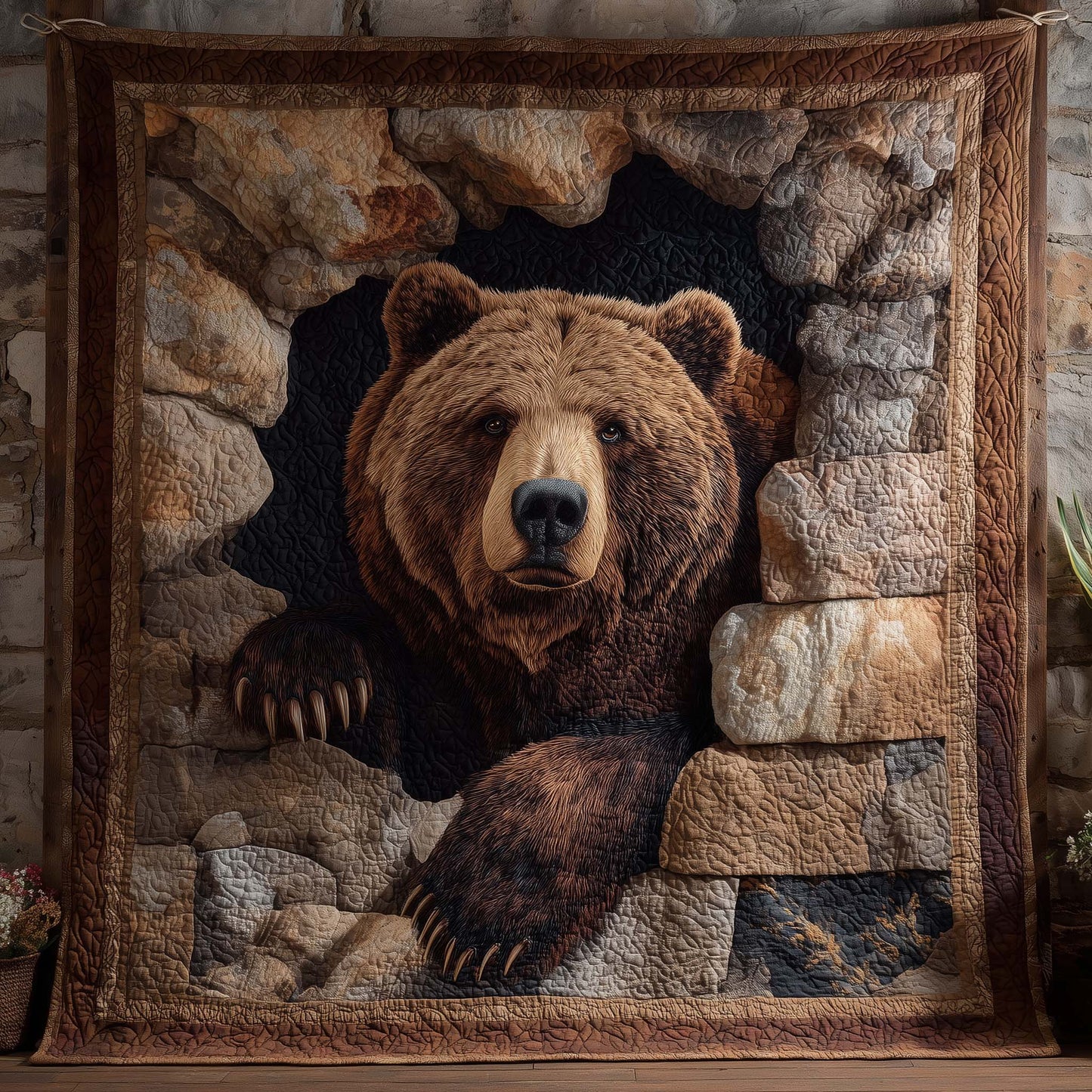 Bear Trail Quilted Blanket GFTOTP14488