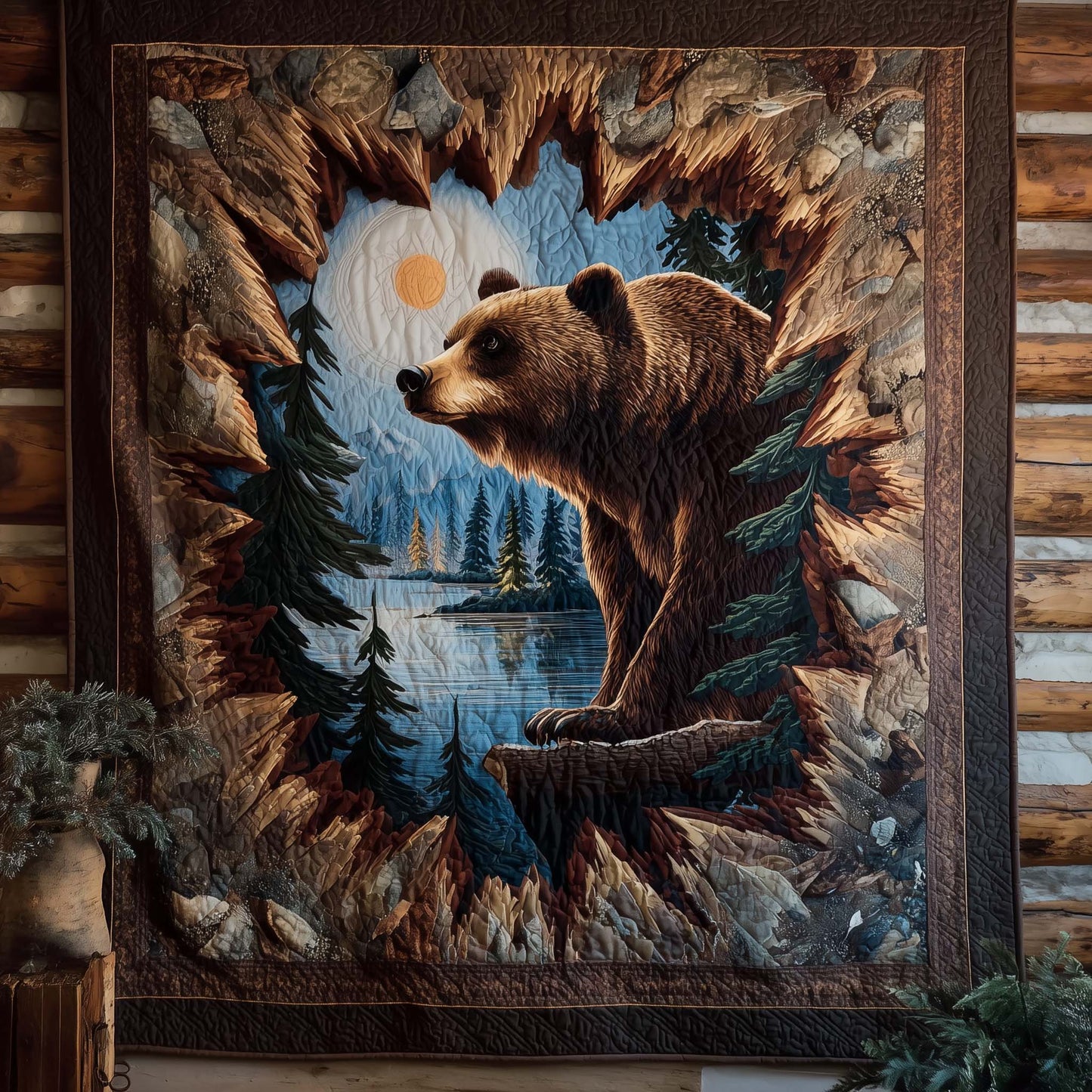 Bear Trail Quilted Blanket GFTOTP14489