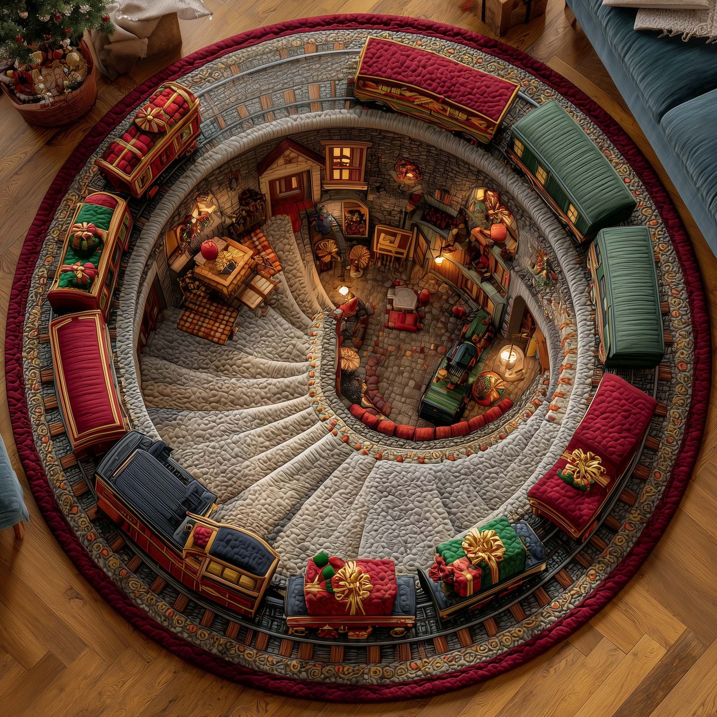 Jolly Workshop Quilted Round Mat GFTOTP14514