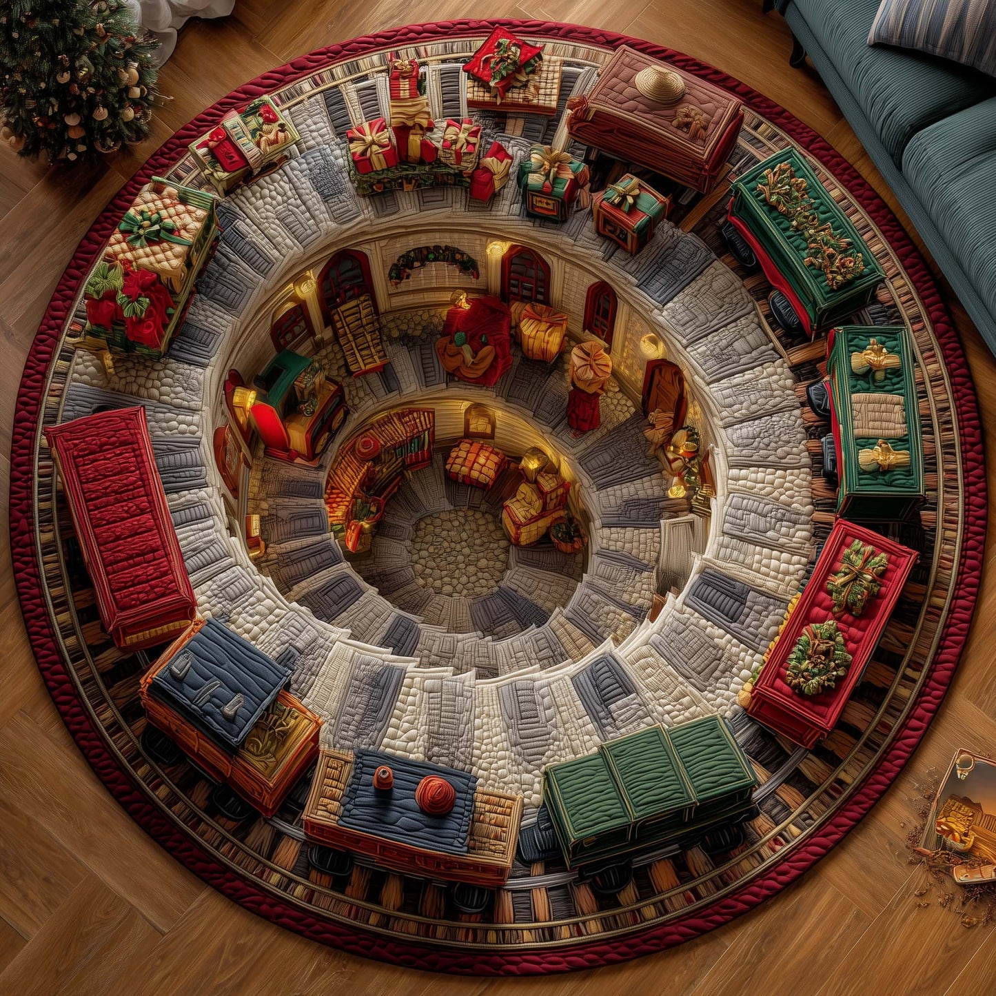 Jolly Workshop Quilted Round Mat GFTOTP14517