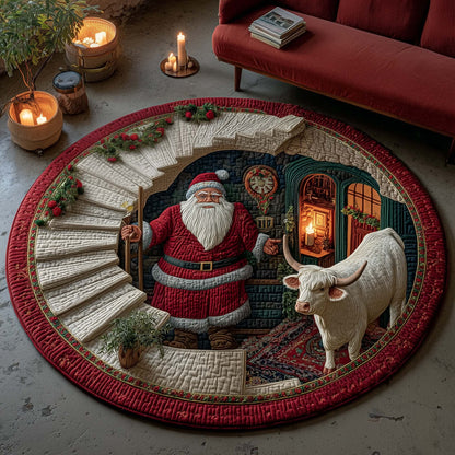Holiday Glow Quilted Round Mat GFTOTP14524