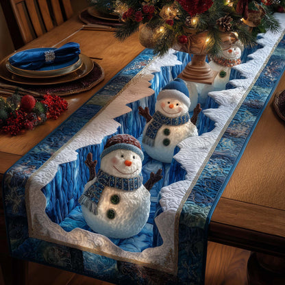 Jolly Snowmen Quilted Table Runner GFTOTP14537