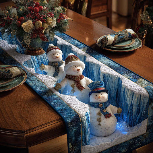 Jolly Snowmen Quilted Table Runner GFTOTP14538