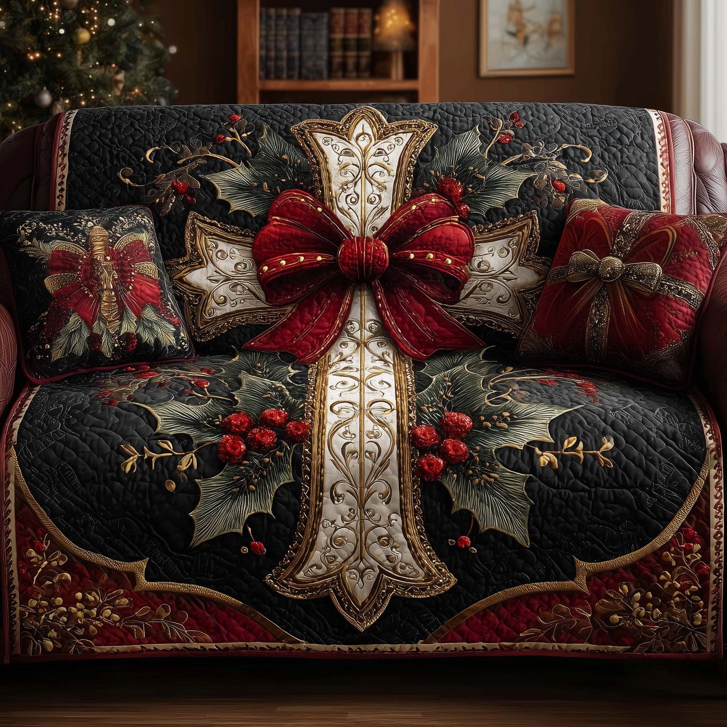 Divine Light Quilted Sofa Cover GFTOTP14563