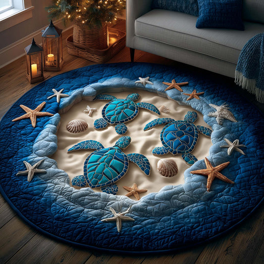 Turtle Charm Quilted Round Mat GFTOTP14565