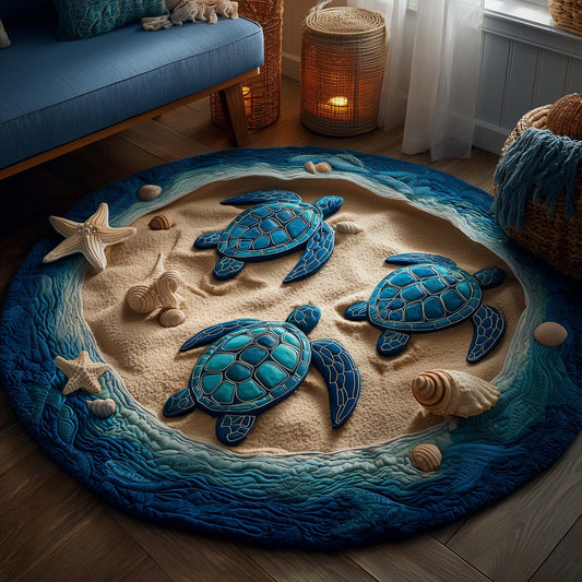 Turtle Charm Quilted Round Mat GFTOTP14566