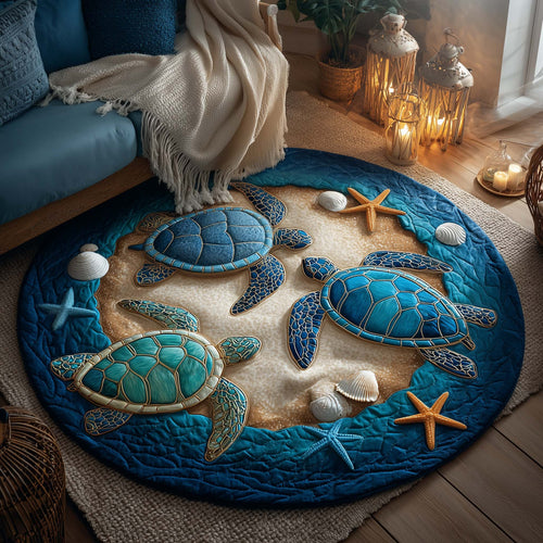 Turtle Charm Quilted Round Mat GFTOTP14568