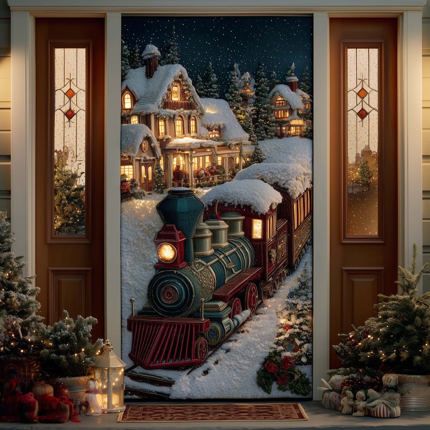 Holiday Express Quilted Door Cover GFTOTP14572