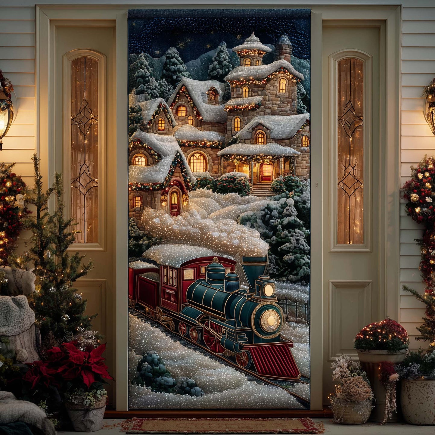 Holiday Express Quilted Door Cover GFTOTP14574