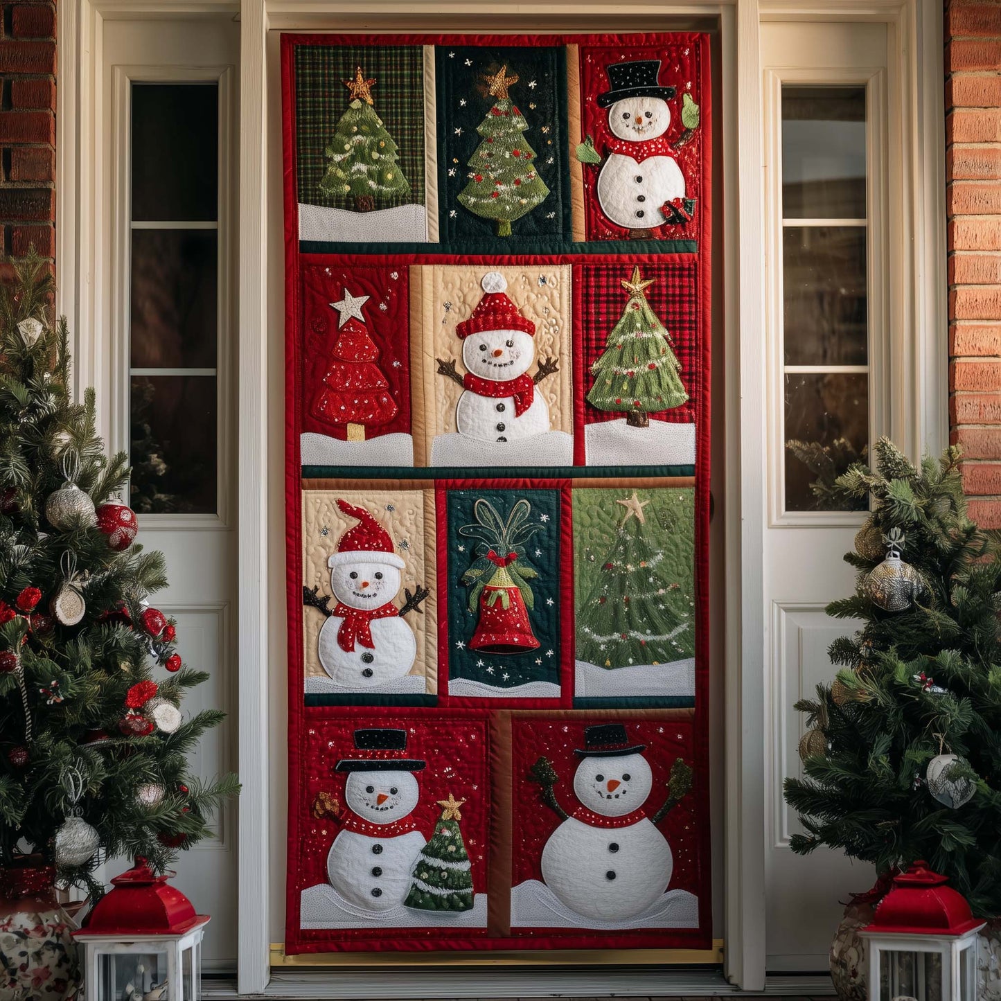 Frosty Welcome Quilted Door Cover GFTOTP14576