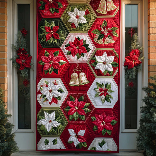 Yuletide Petals Quilted Door Cover GFTOTP14580