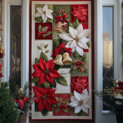 Yuletide Petals Quilted Door Cover GFTOTP14581