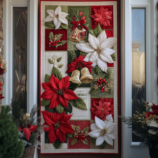 Yuletide Petals Quilted Door Cover GFTOTP14581