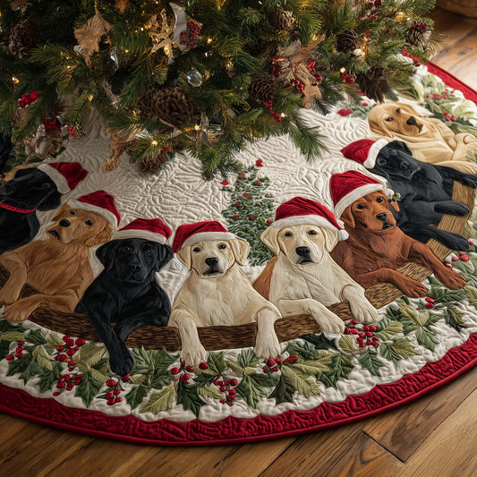 Labrador Charm Quilted Tree Skirt GFTOTP14589