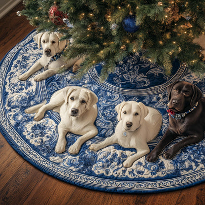 Labrador Charm Quilted Tree Skirt GFTOTP14590