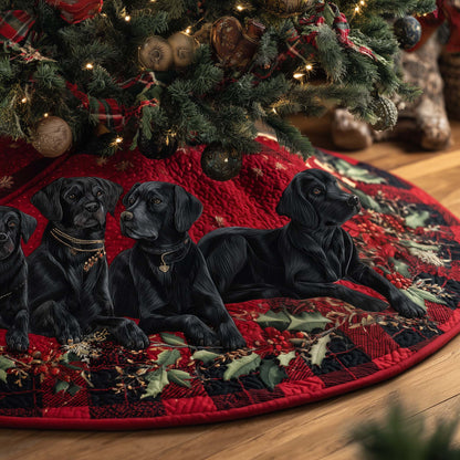 Labrador Charm Quilted Tree Skirt GFTOTP14591