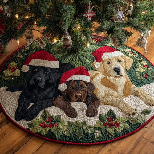 Labrador Charm Quilted Tree Skirt GFTOTP14593