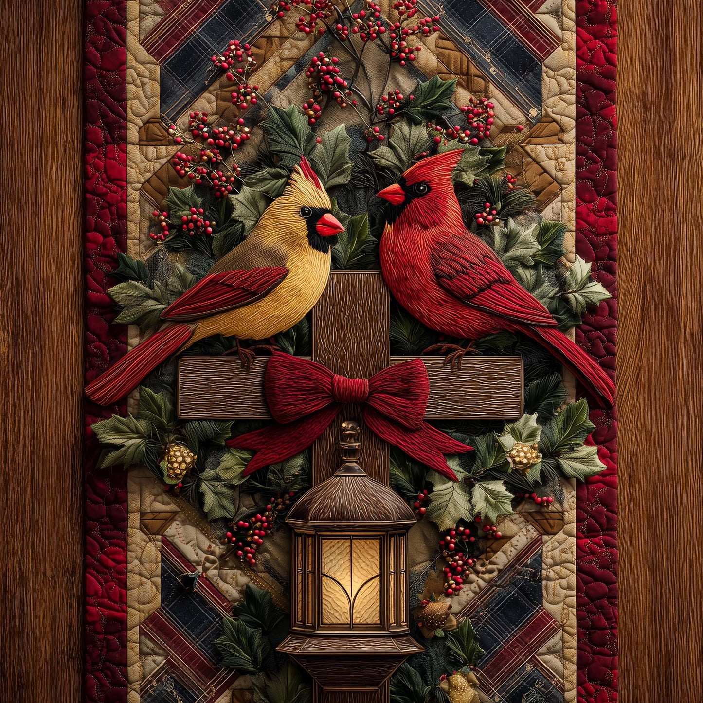 Cardinal Blessings Quilted Table Runner GFTOTP14596