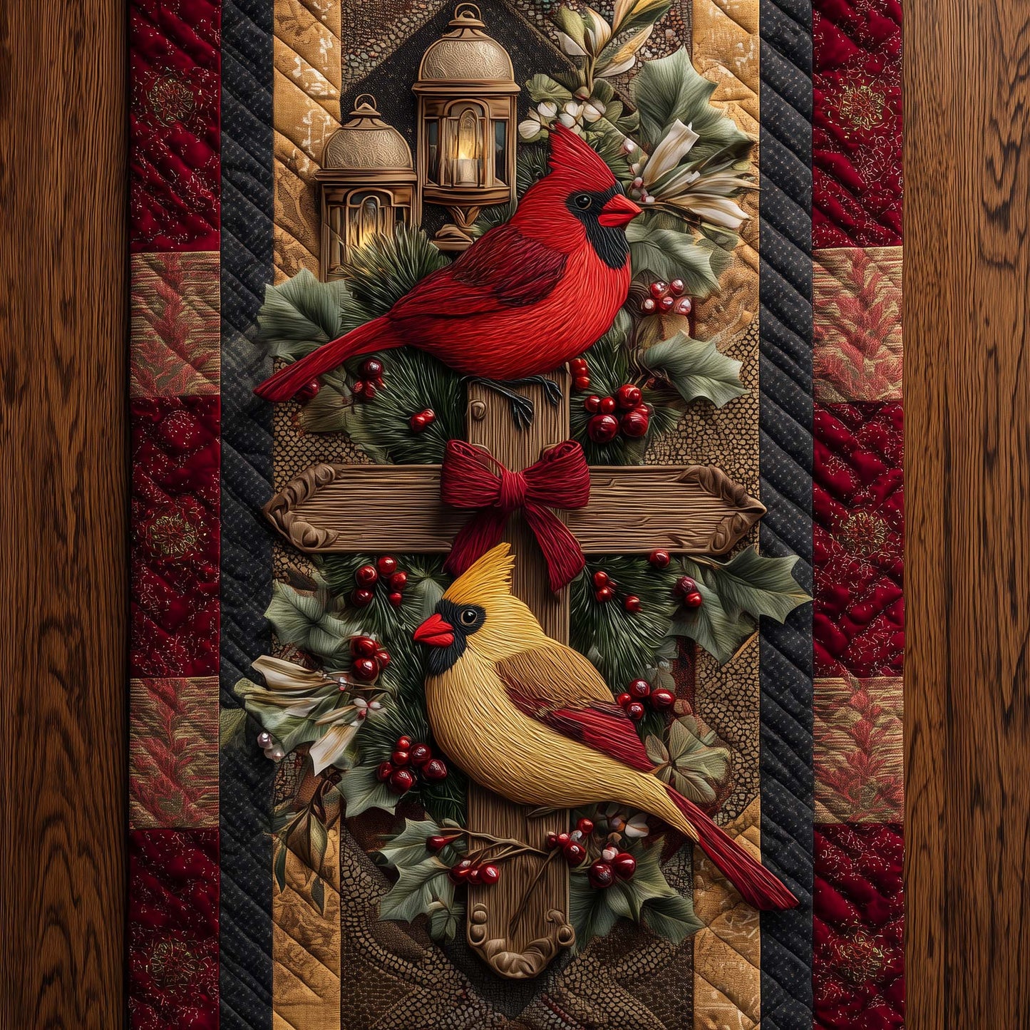 Cardinal Blessings Quilted Table Runner GFTOTP14597