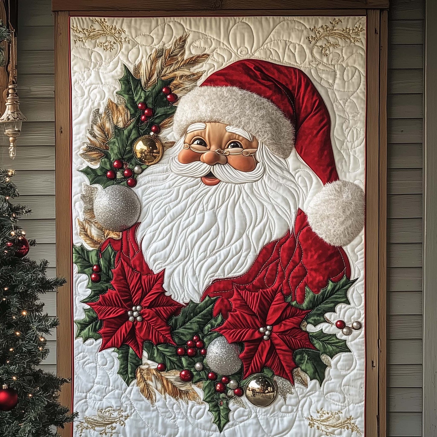 Santa Workshop Quilted Door Cover GFTOTP14609