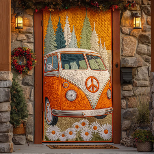 Hippie Van Quilted Door Cover GFTOTP14620