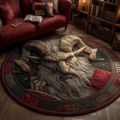 Krampus Eve Quilted Round Mat GFTOTP14646