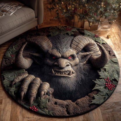Krampus Eve Quilted Round Mat GFTOTP14647