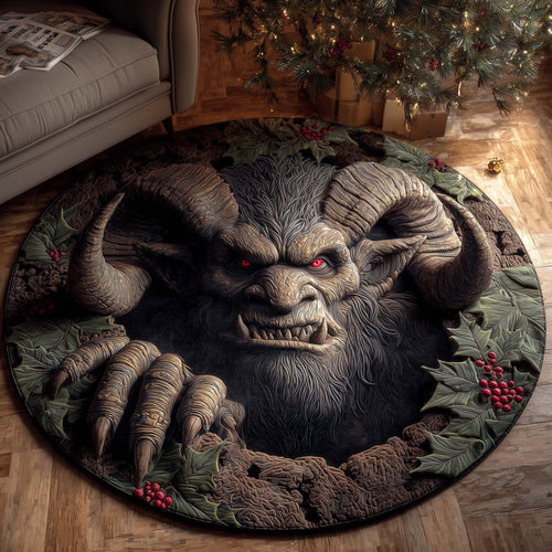 Krampus Eve Quilted Round Mat GFTOTP14647