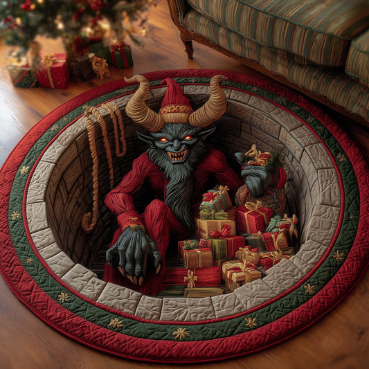 Krampus Eve Quilted Round Mat GFTOTP14651