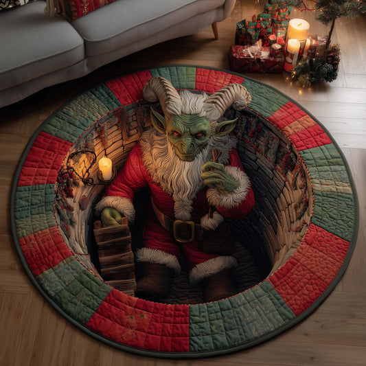 Krampus Eve Quilted Round Mat GFTOTP14653