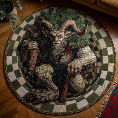 Krampus Eve Quilted Round Mat GFTOTP14656