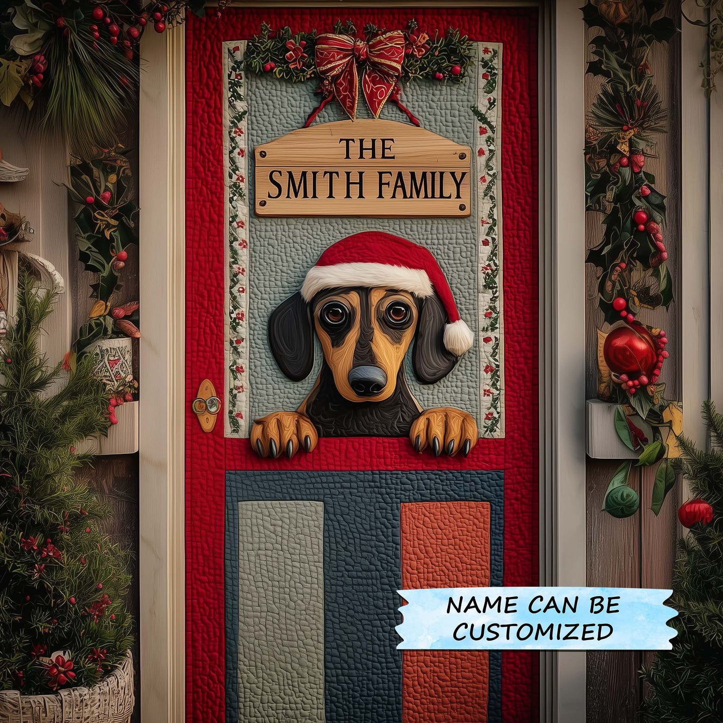 Pawsome Welcome Quilted Door Cover QTCUZ GFTOTP14663