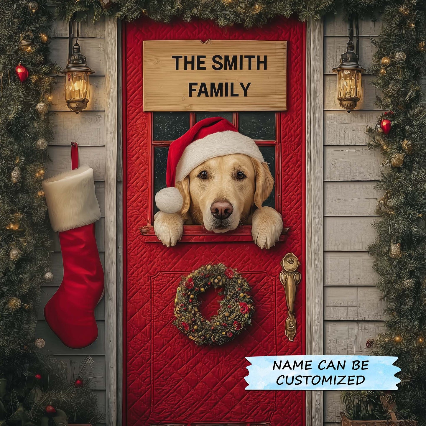 Pawsome Welcome Quilted Door Cover QTCUZ GFTOTP14664