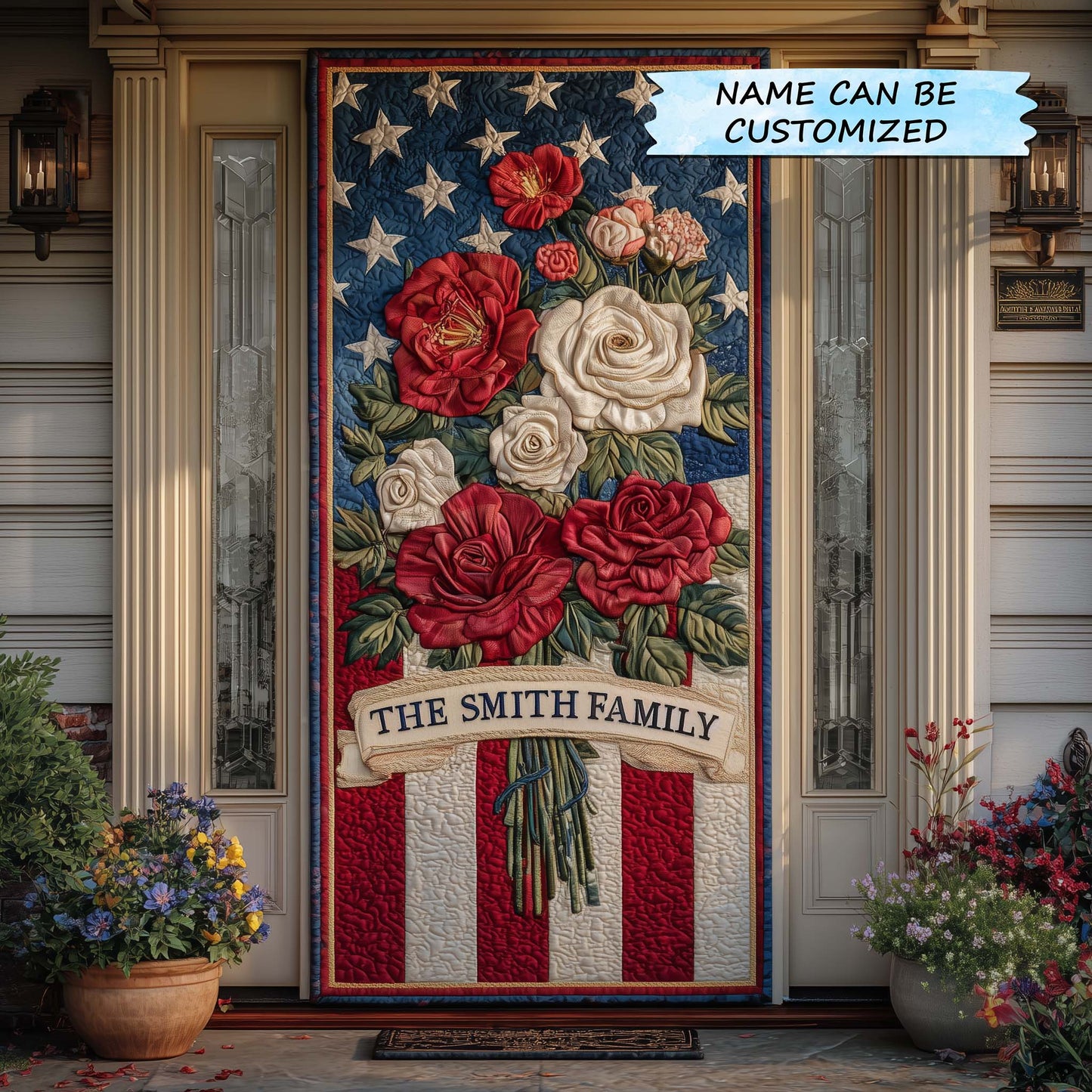 Patriotic Heritage Quilted Door Cover GFTOTP14681